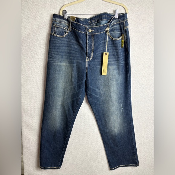 Code Bleu Jeans Size 20 Maya Slim Straight - Picture 1 of 6